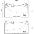 Jeu de 4 plaquettes de frein avant HELLA 8DB 355 020-251 - Visuel 2