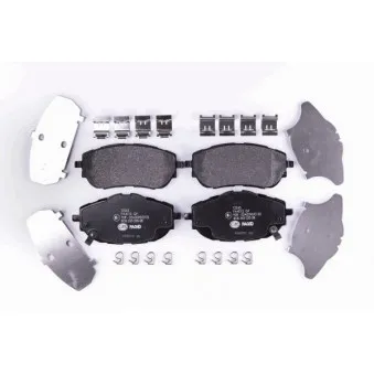 Jeu de 4 plaquettes de frein avant HELLA 8DB 355 020-281