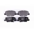 Jeu de 4 plaquettes de frein arrière HELLA 8DB 355 020-291 - Visuel 1