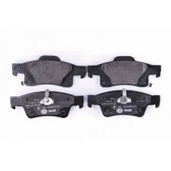 Jeu de 4 plaquettes de frein arrière HELLA 8DB 355 020-351