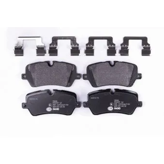 Jeu de 4 plaquettes de frein arrière HELLA 8DB 355 020-361