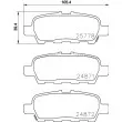 Jeu de 4 plaquettes de frein arrière HELLA 8DB 355 020-401 - Visuel 2