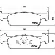 Jeu de 4 plaquettes de frein avant HELLA 8DB 355 020-421 - Visuel 2