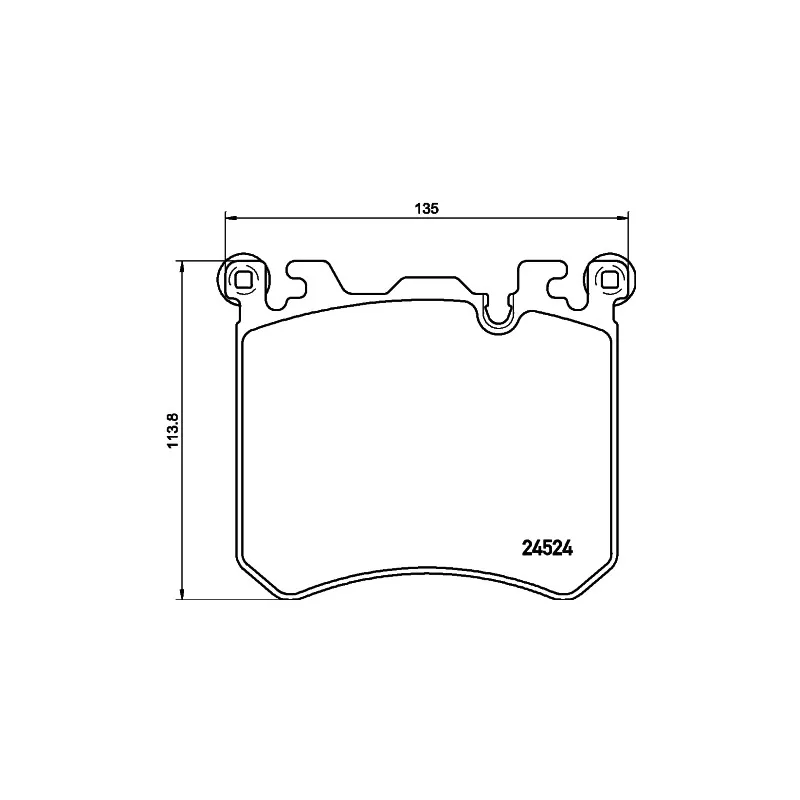 Jeu de 4 plaquettes de frein avant HELLA 8DB 355 020-431