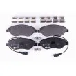 Jeu de 4 plaquettes de frein avant HELLA 8DB 355 020-561 - Visuel 1