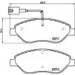Jeu de 4 plaquettes de frein avant HELLA 8DB 355 020-561 - Visuel 2