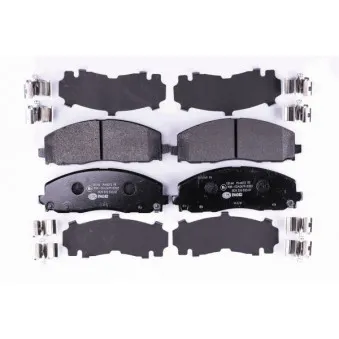 Jeu de 4 plaquettes de frein avant HELLA 8DB 355 020-571