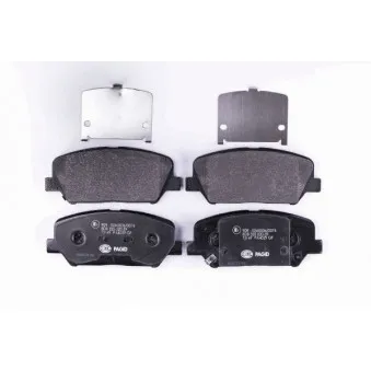 Jeu de 4 plaquettes de frein avant HELLA 8DB 355 020-591