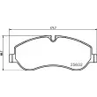 Jeu de 4 plaquettes de frein avant HELLA 8DB 355 020-691 - Visuel 2