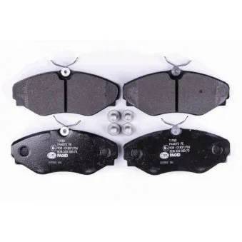 Jeu de 4 plaquettes de frein avant HELLA 8DB 355 020-731