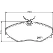 Jeu de 4 plaquettes de frein avant HELLA 8DB 355 020-731 - Visuel 2