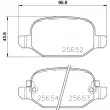 Jeu de 4 plaquettes de frein arrière HELLA 8DB 355 020-761 - Visuel 2