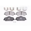 Jeu de 4 plaquettes de frein avant HELLA 8DB 355 020-771 - Visuel 1