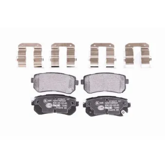 Jeu de 4 plaquettes de frein arrière HELLA 8DB 355 020-851