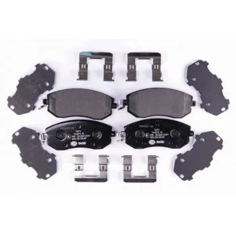 Jeu de 4 plaquettes de frein avant HELLA 8DB 355 020-891