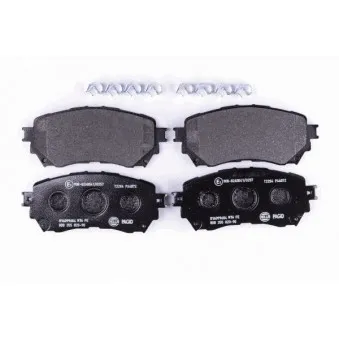 Jeu de 4 plaquettes de frein avant HELLA 8DB 355 020-901