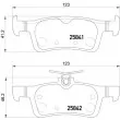 Jeu de 4 plaquettes de frein arrière HELLA 8DB 355 021-311 - Visuel 2