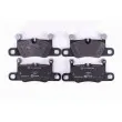 Jeu de 4 plaquettes de frein arrière HELLA 8DB 355 021-351 - Visuel 1
