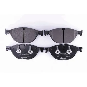 Jeu de 4 plaquettes de frein avant HELLA 8DB 355 021-381