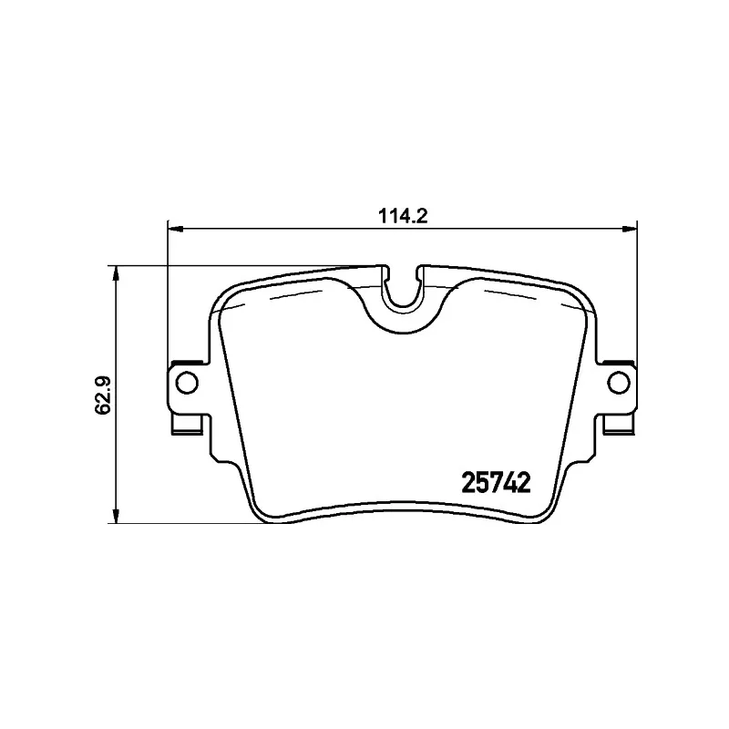 Jeu de 4 plaquettes de frein arrière HELLA 8DB 355 021-391