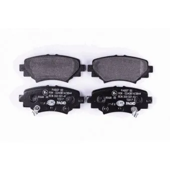 Jeu de 4 plaquettes de frein arrière HELLA 8DB 355 021-411