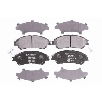 Jeu de 4 plaquettes de frein avant HELLA 8DB 355 021-461