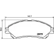 Jeu de 4 plaquettes de frein avant HELLA 8DB 355 021-461 - Visuel 2