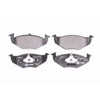 Jeu de 4 plaquettes de frein avant HELLA 8DB 355 021-531