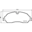 Jeu de 4 plaquettes de frein avant HELLA 8DB 355 021-571 - Visuel 2