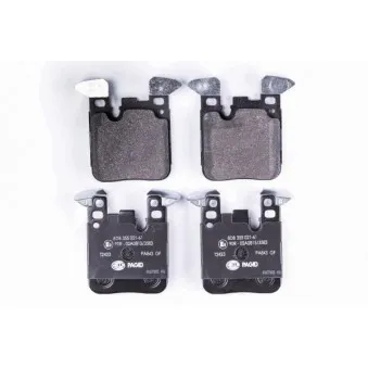 Jeu de 4 plaquettes de frein arrière HELLA 8DB 355 021-611