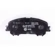 Jeu de 4 plaquettes de frein avant HELLA 8DB 355 021-691 - Visuel 3