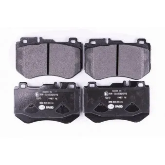Jeu de 4 plaquettes de frein avant HELLA 8DB 355 021-741