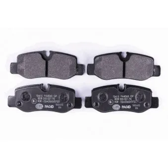 Jeu de 4 plaquettes de frein arrière HELLA 8DB 355 021-761