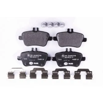 Jeu de 4 plaquettes de frein arrière HELLA 8DB 355 021-791