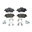 Jeu de 4 plaquettes de frein avant HELLA 8DB 355 021-881 - Visuel 1