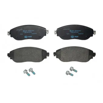 Jeu de 4 plaquettes de frein avant HELLA 8DB 355 021-891