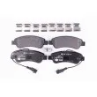 Jeu de 4 plaquettes de frein arrière HELLA 8DB 355 021-901 - Visuel 1