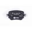 Jeu de 4 plaquettes de frein arrière HELLA 8DB 355 021-911 - Visuel 3