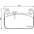 Jeu de 4 plaquettes de frein avant HELLA 8DB 355 021-941 - Visuel 2