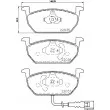 Jeu de 4 plaquettes de frein avant HELLA 8DB 355 021-951 - Visuel 2