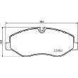 Jeu de 4 plaquettes de frein avant HELLA 8DB 355 021-961 - Visuel 2