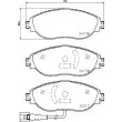 Jeu de 4 plaquettes de frein avant HELLA 8DB 355 021-971 - Visuel 2