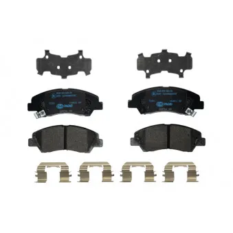 Jeu de 4 plaquettes de frein avant HELLA 8DB 355 023-001