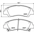 Jeu de 4 plaquettes de frein avant HELLA 8DB 355 023-001 - Visuel 2