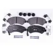 Jeu de 4 plaquettes de frein avant HELLA 8DB 355 023-011 - Visuel 1