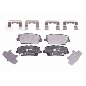 Jeu de 4 plaquettes de frein arrière HELLA 8DB 355 023-041