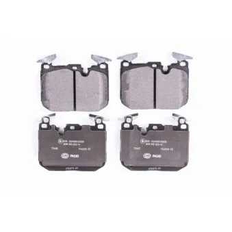 Jeu de 4 plaquettes de frein avant HELLA 8DB 355 023-141