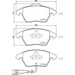Jeu de 4 plaquettes de frein avant HELLA 8DB 355 023-161 - Visuel 2