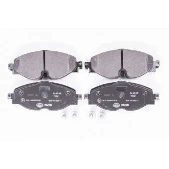 Jeu de 4 plaquettes de frein avant HELLA 8DB 355 023-171