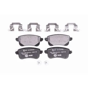 Jeu de 4 plaquettes de frein arrière HELLA 8DB 355 023-211